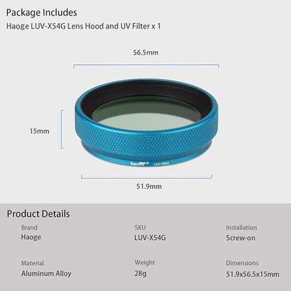 Haoge LUV-X54G Metal Lens Hood - Image 8