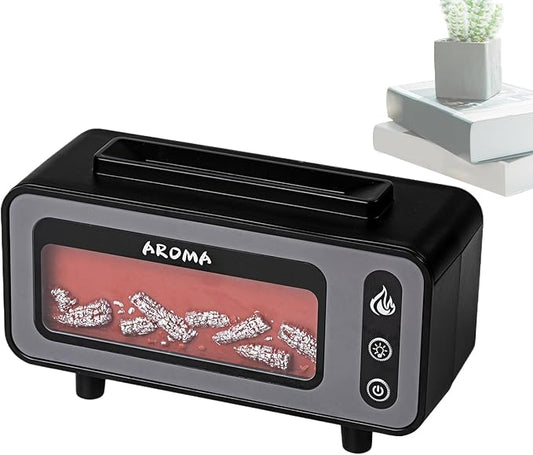 Humidifiers For Bedroom, Fireplace Fire Aromatherapy Diffuser | 200Ml USB Quiet by Unknown