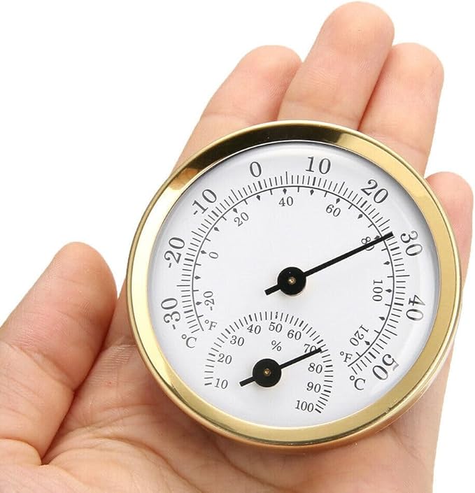 TEAMWILL Mini Analog Thermometer Hygrometer Humidity Meter Room Indoor - Image 8