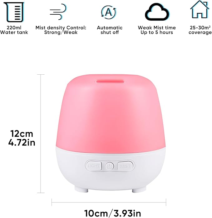 HAPPTWS 220ml Essential Oil Diffuser, Upgraded Diffusers - Image 2