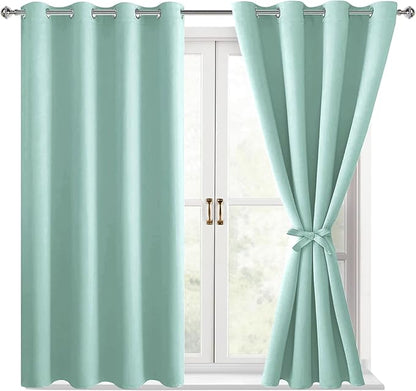 Hiasan Blackout Curtains for Bedroom, 52 x 54 Inches Long by Hiasan