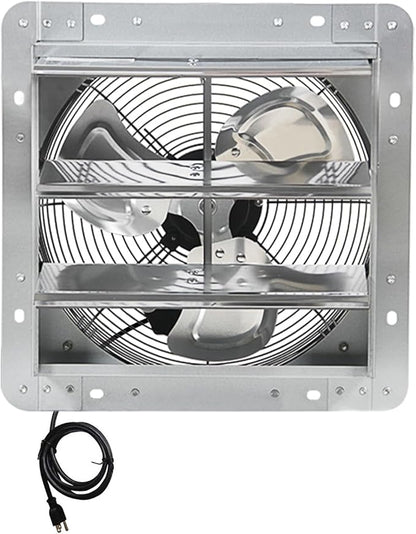 KEN BROWN 12 Inch Shutter Exhaust Fan, Gable Vent Fan, Wall Mount Ventilation by KENBROWN