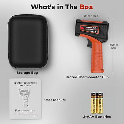 50:1 Infrared Thermometer Laser Temperature Gun -58℉~3272℉, Meat Food Pizza - Image 6