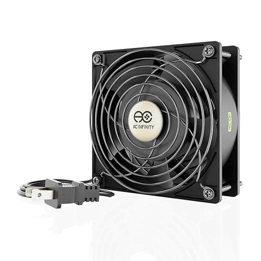 AC Infinity AXIAL LS1238, Quiet Muffin Fan, 120V AC 120mm x 38mm Low Speed by ACInfinity