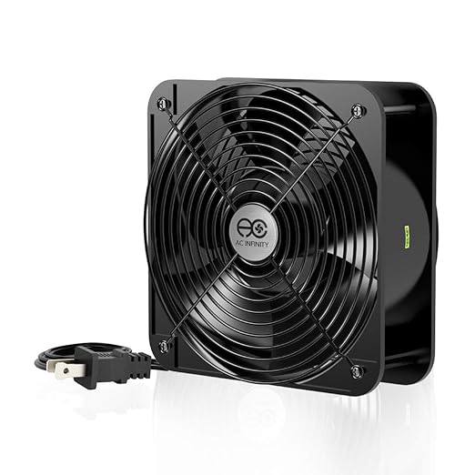 AC Infinity AXIAL 2060, Muffin Fan, 120V AC 200mm x 200mm x 60mm High Speed by ACInfinity