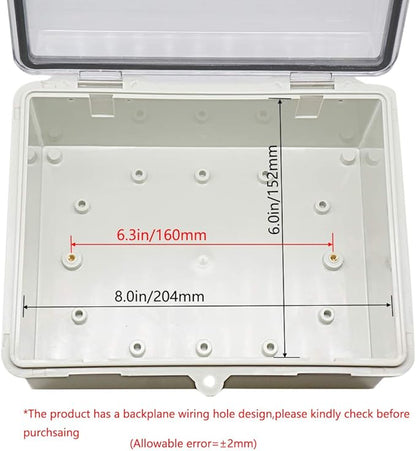 Zulkit Junction Box ABS Plastic Dustproof Waterproof IP65 Electrical Boxes - Image 5