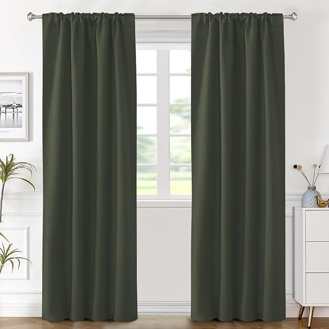 H.VERSAILTEX Blackout Curtains Thermal Insulated Window Treatment Panels Room - Image 2