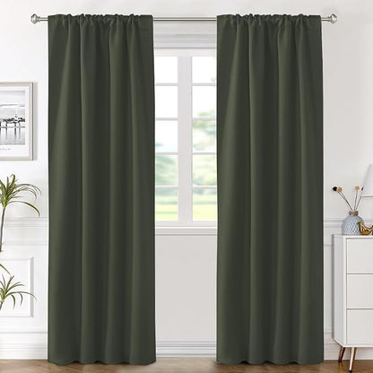 H.VERSAILTEX Blackout Curtains Thermal Insulated Window Treatment Panels Room - Image 2
