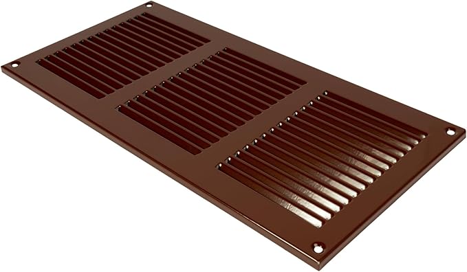 Vent Systems 12" x 6" Inch Scratch Resistant Brown Metal Vent Cover - Image 9