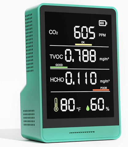 5-in-1 Professional Indoor Air Quality Monitor Indoor Portable CO2 Monitor | by PinoTec