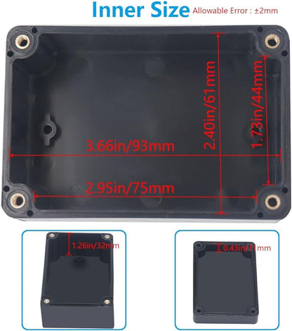 Project Box ABS Black Electrical Boxes IP67 Outdoor Waterproof Box Electronic - Image 6