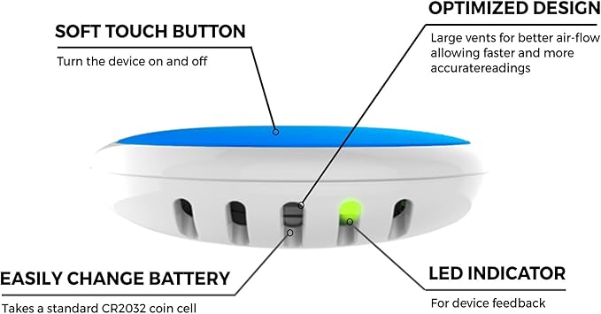 Bluetooth Compatible Thermometer, Hygrometer & Dew Point Sensor and Logger - Image 3