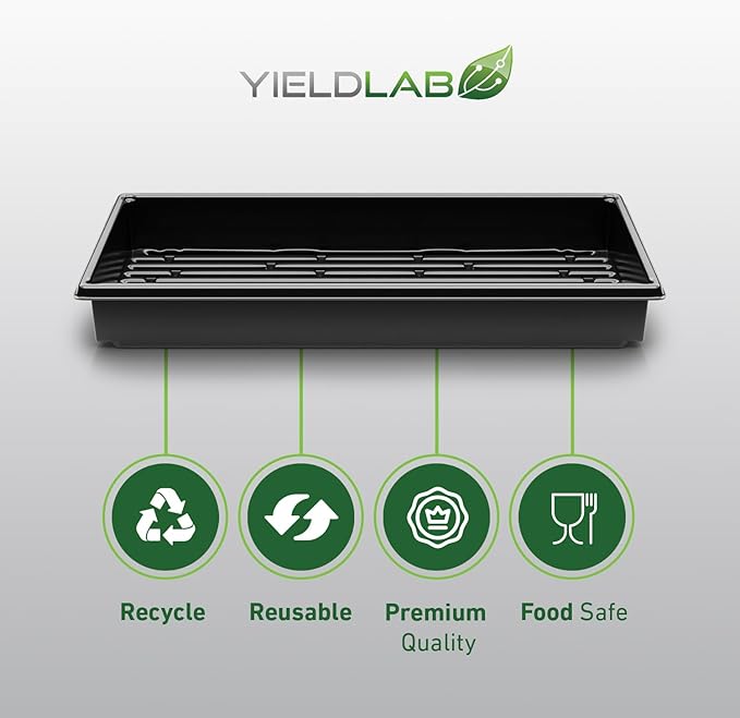 10x20 Inch Black Plastic 5 Pack Plant Propagation Tray – Growing Trays - Image 8