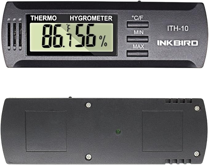 Inkbird ITH10 Digital Thermometer & Hygrometer, Wall Mount, DC 3V, - Image 9