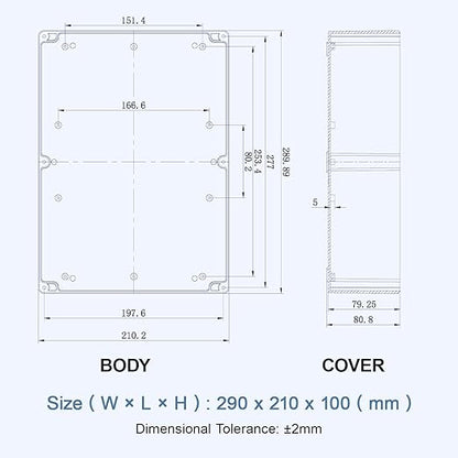 LeMotech Electrical Box Clear Cover Project Box IP65 Waterproof Junction Box - Image 8