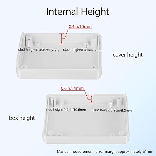 Project Box 8 Pieces Electrical Box Small Junction Box ABS Plastic Enclosure - Image 5
