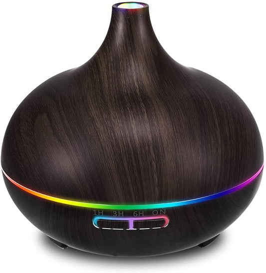550ML Black Aroma diffusers for Essential Oils, Large Office Essential Oils by HealthyLifeStyle