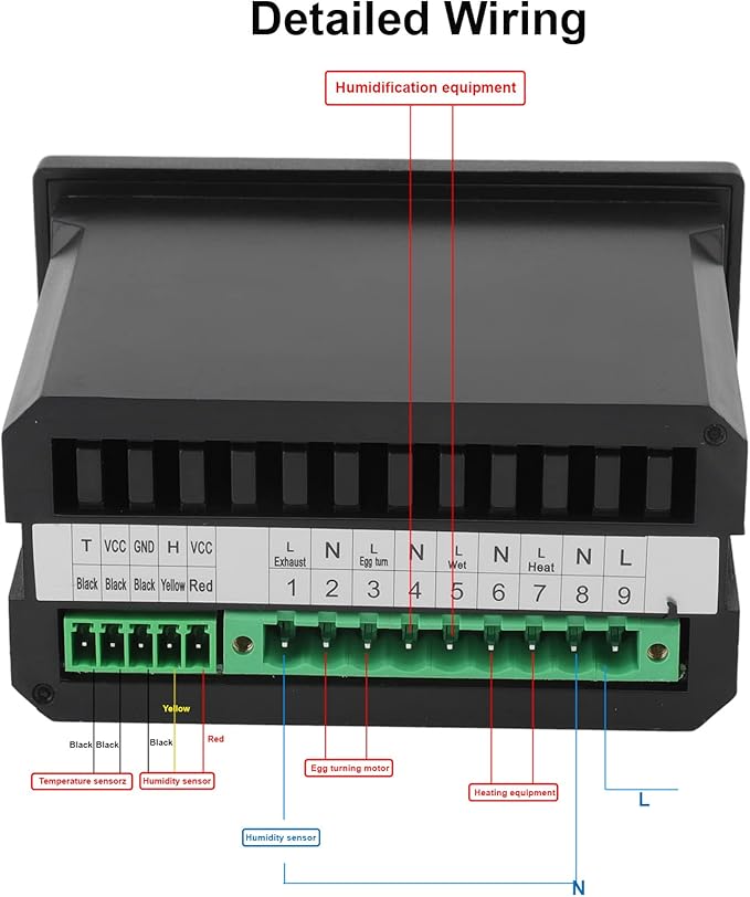 Digital Temperature Controller, 220V/110V Automatic Egg Incubator Thermostat - Image 2