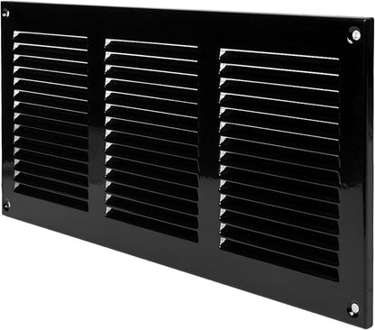 Vent Systems 12'' x 6'' Inch Black Metal Vent Duct Cover - Image 7