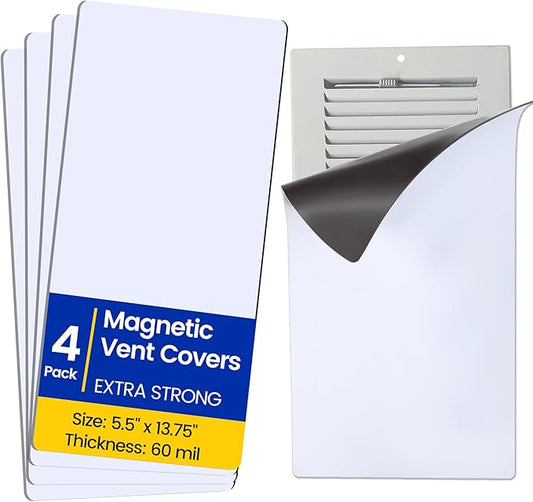 Magnetic Vent Covers, Extra Strong Magnets, 5.5" x 13.75" Ultra Thick 60mil by Unknown