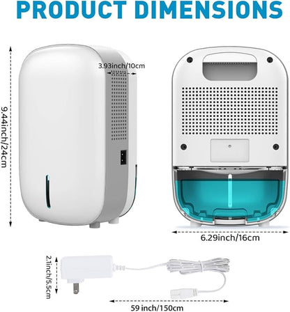 Mini Dehumidifier for Small Bathroom. Quiet. Auto Shut-OFF. Power Off Memory. - Image 2