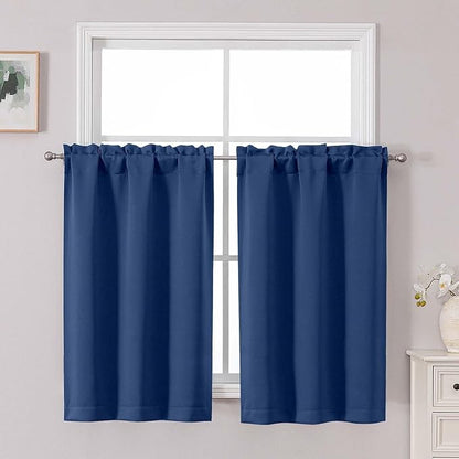 Chyhomenyc Short Blackout Curtains 45 Inch Length by Chyhomenyc