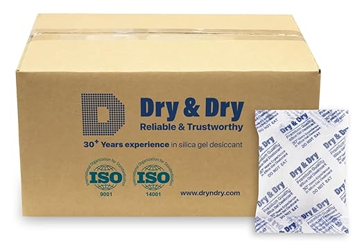 Dry & Dry 50 Gram Silica Gel Packets, Desiccants by DryDry
