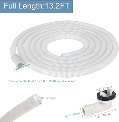 HOXHA 13.2 Ft Air Conditioner Drain Hose Kit Plastic Tubing - Image 2
