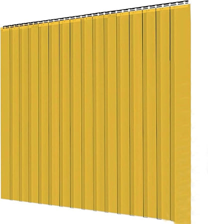 Yellow Kit PVC Smooth Plastic Strip Door Curtain 7 x 600 in Standard Clear by Acepunch