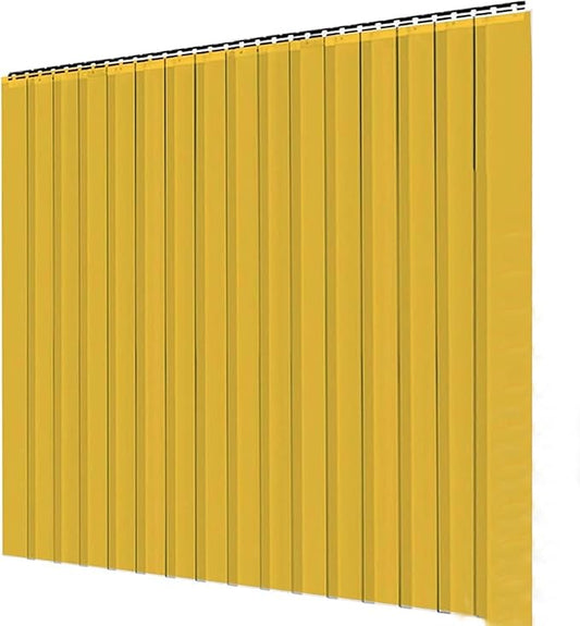 Yellow Kit PVC Smooth Plastic Strip Door Curtain 7 x 1200 in Standard by Acepunch