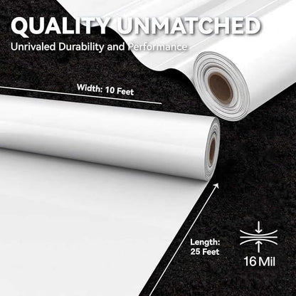 Crawl Space Vapor Barrier, 16 Mil Vapor Barrier, Heavy Duty Polyethylene Film - Image 4
