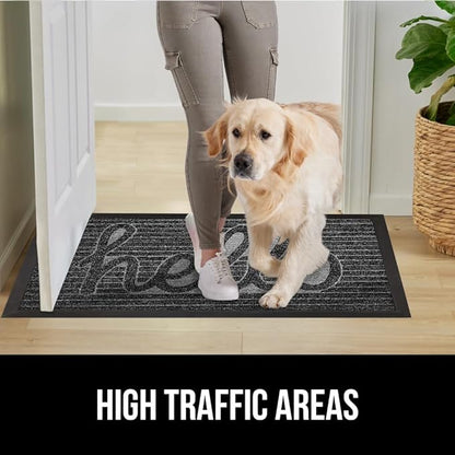 GORILLA GRIP 100% Waterproof All-Season WeatherMax Doormat, US Designed Natural - Image 7