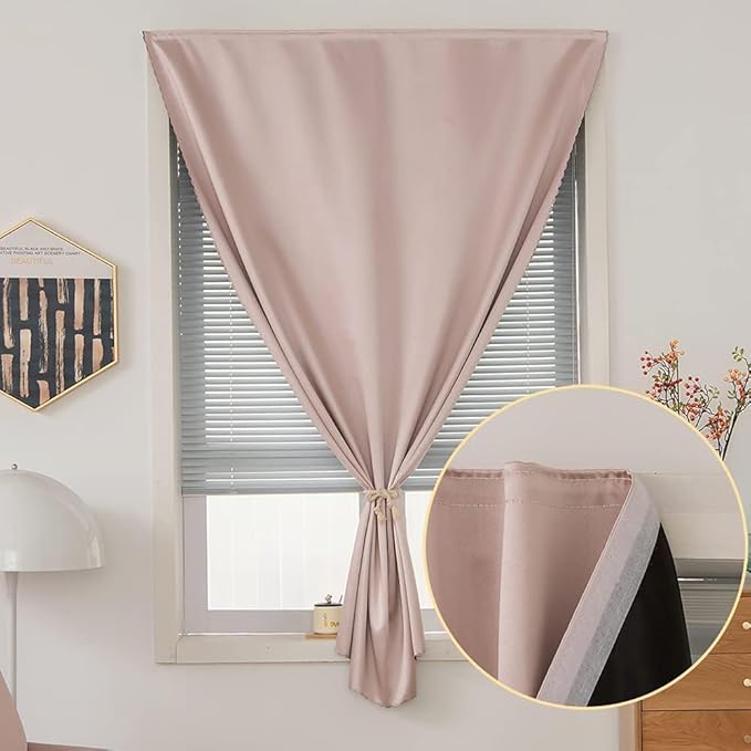 Adhesive Curtain 100% Blackout No-Drill Easy Install - Image 7
