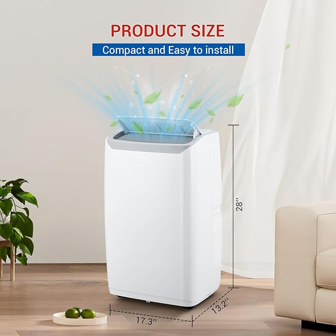 12, 000 BTU Portable AC Units for Rooms, 3-In-1 Portable Air Conditioner Up to - Image 2