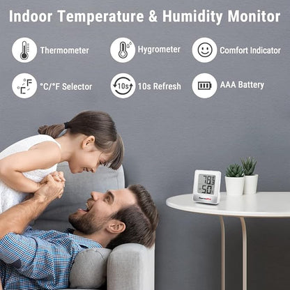 ThermoPro TP49 Digital Hygrometer Indoor Thermometer Humidity Meter Room - Image 2