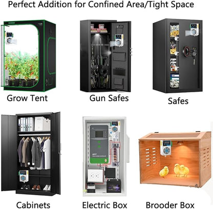 Grow Tent Dehumidifier, Smart Temp and Humidity Controller - Image 2