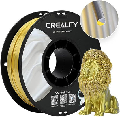 Creality Silk PLA Multicolor Filament, 3D Printer Filament 1.75mm, Glossy & by Creality