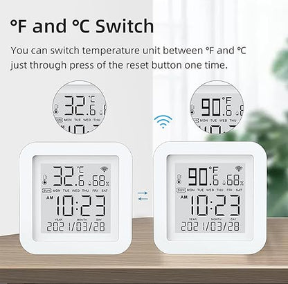 Smart WiFi Temperature Humidity Monitor: TUYA Wireless Temperature Humidity - Image 3