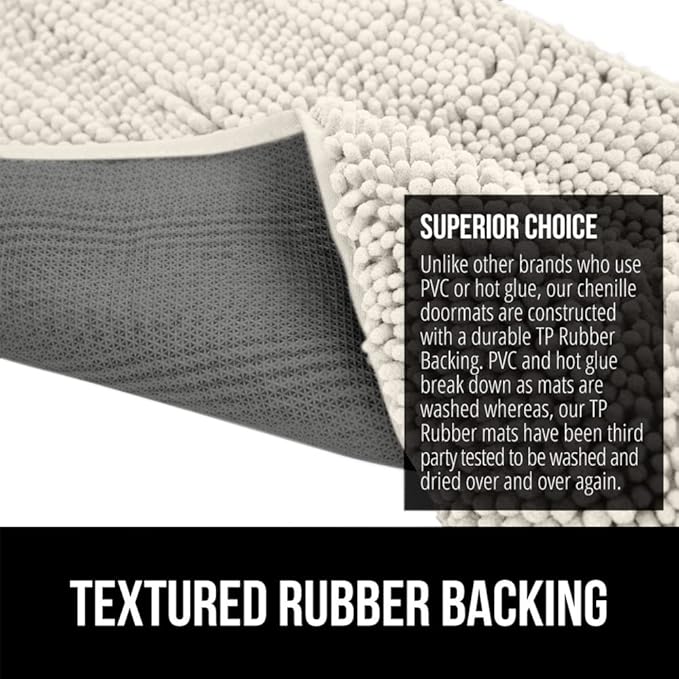 GORILLA GRIP SOAKSTOPPER Dog Door Mat, 36x24 Machine Washable Rug Absorbent - Image 5