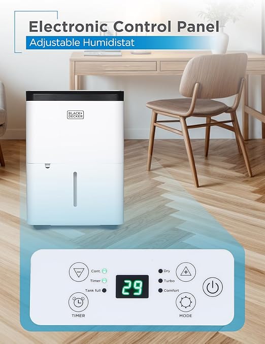 BLACK+DECKER 1000 Sq. Ft. Dehumidifier - Image 3