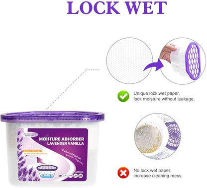 CANAGER Lavender Vanilla Moisture Absorber Box, Odor Eliminator and - Image 4