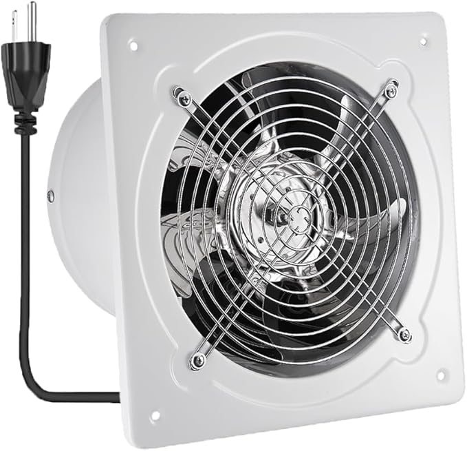 8 inch Exhaust Fan, 735CFM Wall Mounted Vent Fans, Ventilation Fan Bathroom by RLOZUI
