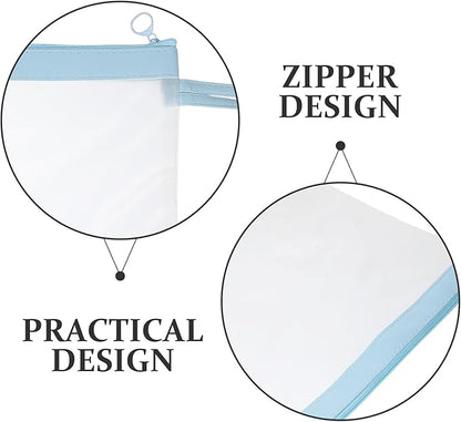 File Bag Zipper Pouch Tear-Resistant Mesh Document Organizer Lightweight Office - Image 3