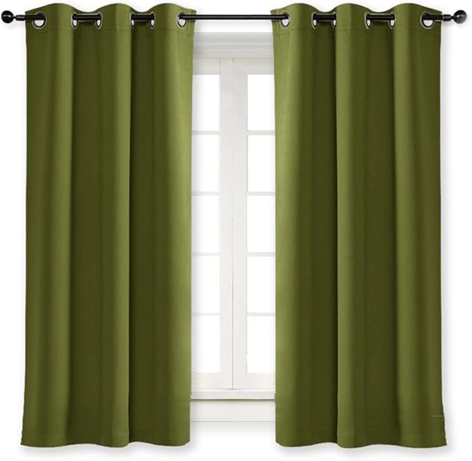 NICETOWN Olive Green Christmas Decoration Blackout Drape by NICETOWN