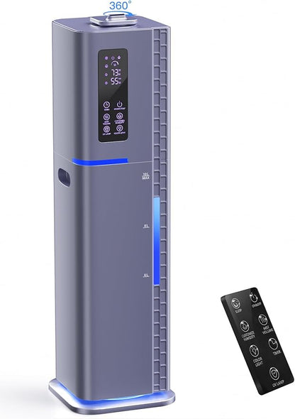 10L/2.64Gal Humidifiers for Bedroom, Top Fill Quiet Ultrasonic Cool Mist by Zeova
