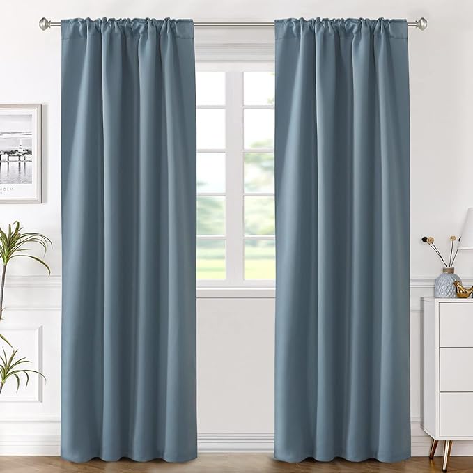 H.VERSAILTEX Blackout Curtains Thermal Insulated Window Treatment Panels Room - Image 2
