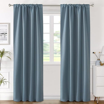 H.VERSAILTEX Blackout Curtains Thermal Insulated Window Treatment Panels Room - Image 2