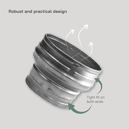 Vent Systems 6" inch to 5" inch Duct Reducer Adapter Connector Fitting Pipe - Image 4