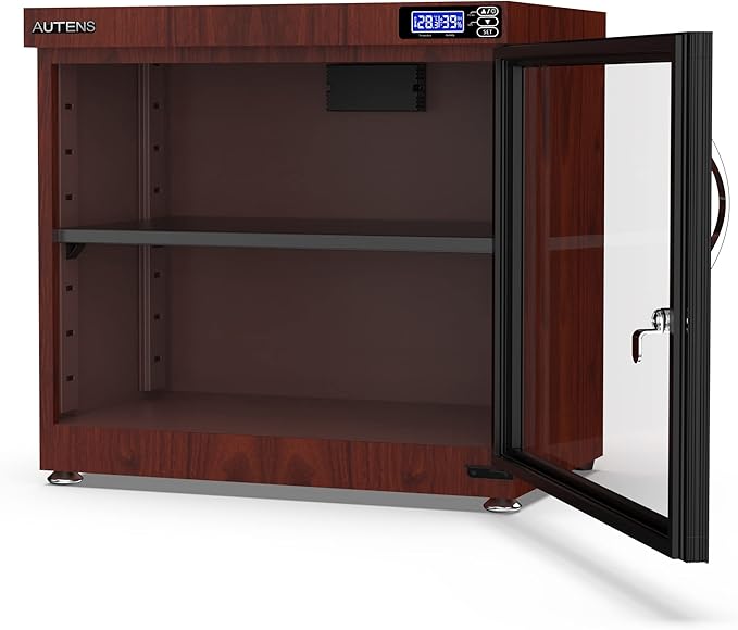 AUTENS 80L Dehumidifying Dry Cabinet Box, Wood grain Design Digital Control - Image 8