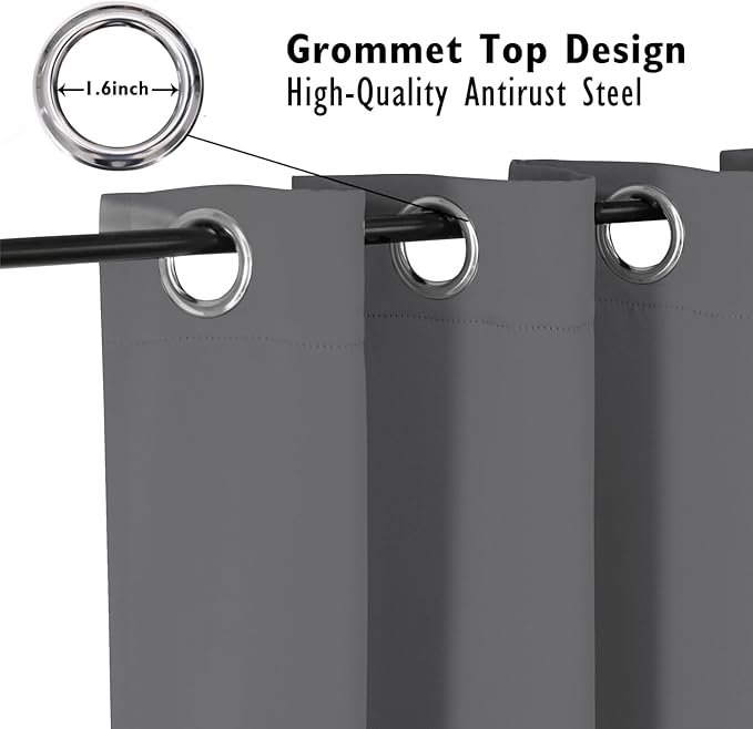 ChrisDowa Blackout Curtains 95 inches Long - Image 2